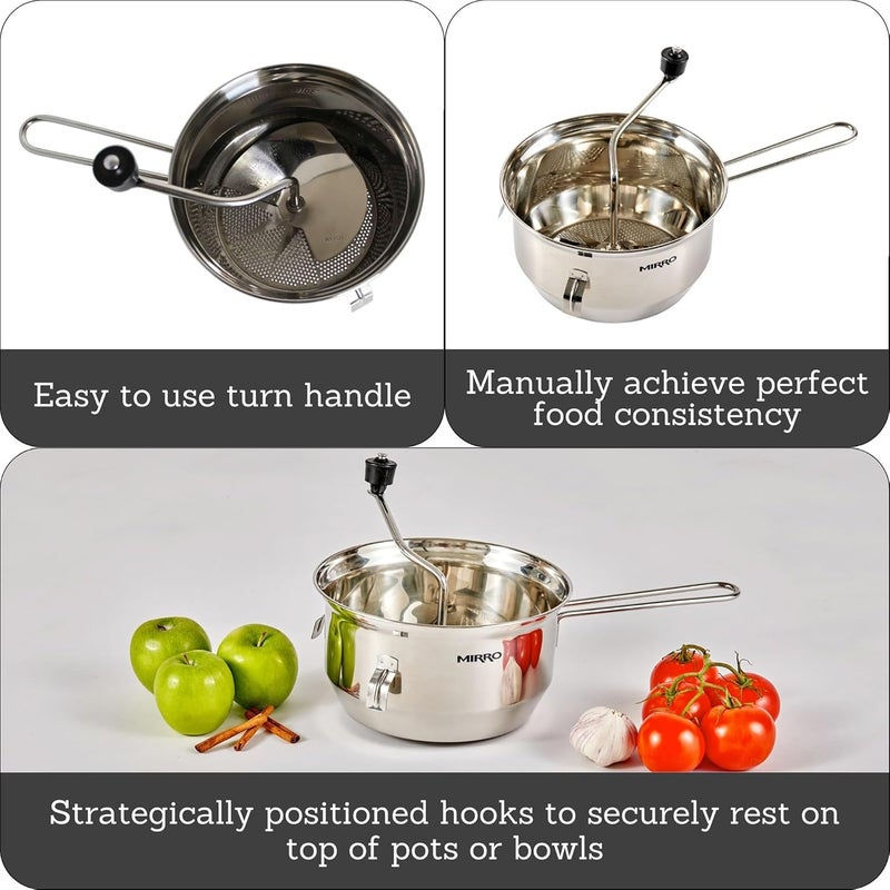 Mirro 50024 Foley 2-Quart Stainless Steel Food Mill Cookware - Image 2